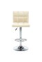 Bar Stools 2 pcs Cream Faux Leather - 2