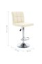 Bar Stools 2 pcs Cream Faux Leather - 3