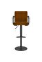 Bar Stools 2 pcs Brown Velvet - 2
