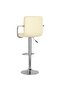 Bar Stool Cream Faux Leather - 4