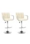 Bar Stools 2 pcs Cream Faux Leather