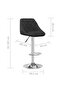 Bar Stool 2 pcs Black Velvet - 3