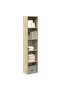 Bookcase Sonoma Oak 40x30x189 cm Engineered Wood