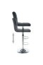 Bar Stools 2 pcs Grey Faux Leather - 4