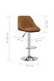 Bar Stool Brown Velvet - 3