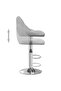Bar Stool 2 pcs Light Grey Velvet - 6