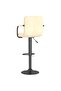 Bar Stools 2 pcs Cream Velvet - 5