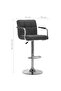 Bar Stools 2 pcs Dark Grey Fabric - 3