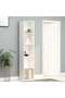 Book Cabinet White 40x30x189 cm Engineered Wood