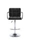 Bar Stools 2 pcs Black Faux Leather - 2