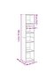 Bookcase White 40x30x189 cm Engineered Wood - 8