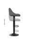 Bar Stools 2 pcs Dark Grey Velvet - 6