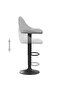Bar Stools 2 pcs Light Grey Velvet - 6