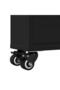 Narrow Storage Trolley Black 48x13x68 cm Engineered Wood - 7