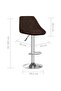 Bar Stools 2 pcs Brown Faux Leather - 3