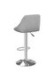 Bar Stool 2 pcs Light Grey Velvet - 5
