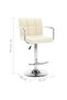Bar Stools 2 pcs Cream Faux Leather - 3