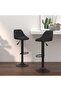 Bar Stools 2 pcs Black Velvet