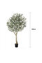 180cm Artificial Olive Tree in Pot with Realistic Fruit & Branches, Indoor/Outdoor Home Gift