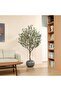 210cm Artificial Olive Tree in Pot with Realistic Fruit & Branches, Indoor/Outdoor Home Gift - 2