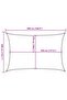 Sunshade Sail 160 g/m² Cream 3x5 m HDPE - 3