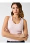 Sleeveless V-Neck Stella Undershirt Knitwear Women Pink Knitwear W6Rr36Z0132-A627 - 3