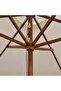 Parasol 270x270 cm Wooden Pole Cream White - 5