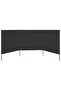 3-panel Wind Screen Fabric 400x160 cm Anthracite - 2