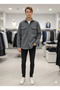 Men's 5-Color Pocket Oversized Look Cashmere Shirt - Lumberjack Style Jacket Shirt