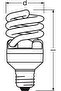Dulux Mini Twist E27 Fluorescent Bulb 20W 1300lm 865 - 3