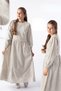 Girl's Suzene Embroidered Dress, 100% Cotton Hijab Dress with Elasticated Sleeves and Ruffle Detail, Ages 7-14 - 4