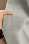 Light Gray Linen Background Curtain 1St. Quality Draped Fabric, No Pleats, Straight Cut, Ready to Use (1 Piece) - 3