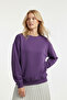 Unprinted Basic Oversized Crew Neck Fleece-Lined Unisex Comfortable Fit Sweatshirt - 3