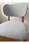 A Kalite Elma Chair Cover Bohemian Chair Cover Flexible Fabric Elastic Model 2 Pieces Leaf Pattern - 2
