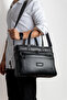 Genuine Leather Briefcase-Laptop Bag with Shoulder Strap - 6