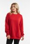 Unprinted Basic Oversized Crew Neck Fleece-Lined Unisex Comfortable Fit Sweatshirt