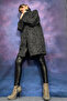 Jacquard Pocketed Stand-Up Collar Cardigan / Jacket - 2