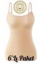 100% Cotton 6-Pack Combed Ribbed Thread Strap Women's Tank Top Ozt6-510 - 2