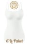 100% Cotton 6-Pack Combed Ribbed Thread Strap Women's Tank Top Ozt6-510 - 2
