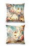 Double Sided Printed Piece Set Suede Throw Pillow Cover - Ramazan Masal - Ramadan Kareem
