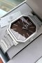 Original Gift Men's Watch with Calendar Silver Color Steel Band 3 Atm Water Resistant Hme2076C4