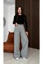 Gray Women's Comfortable Fit Knitwear Pants Size 38/40 - 3