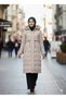 Women's Thermal Large Size Nova Urban Cap Mid-Length Coat 25.55 - 3