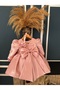 Spring Satin Dress Powder
