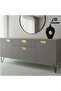 Flush Handle Luxury Country Kitchen Furniture Cabinet Drawer Handle Matte Gold 32 mm - 6