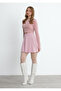 Pink Flounce Mini Riva Skirt
