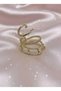 Earcuff Cartilage Earring Brass Zircon Stone Gold Color Hoop Waterway Model Women's Earring