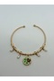 Woman |   Stone Detailed Gold Plated Tarnish Resistant Bracelet - 2
