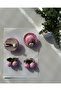 Hair Clip Special Hat and Cherry Design Handmade 4-Piece Snap Clip Set - 4
