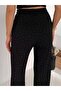 Women's Black Rhinestone Palazzo Pants - 4